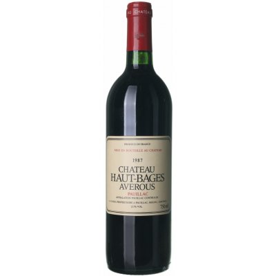 Château Haut-Bages Averous Pauillac suché červené 1987 0,75 l (holá láhev) – Hledejceny.cz