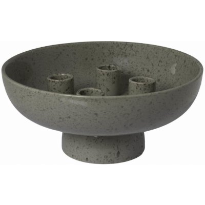 Storefactory Adventní svícen Granhammar, šedá barva, keramika – Zboží Dáma