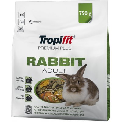 TROPIFIT Premium Plus Rabbit Adult králík 750 g