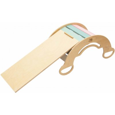 BusyKids Montessori houpačka 6 in 1 s prknem pastel – Zboží Dáma
