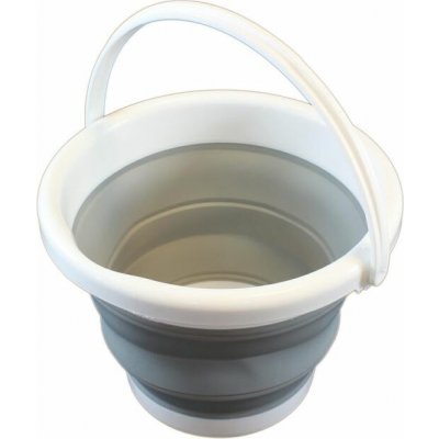 Hadex Skládací silikonový kbelík 3,5 l šedý – Zboží Dáma