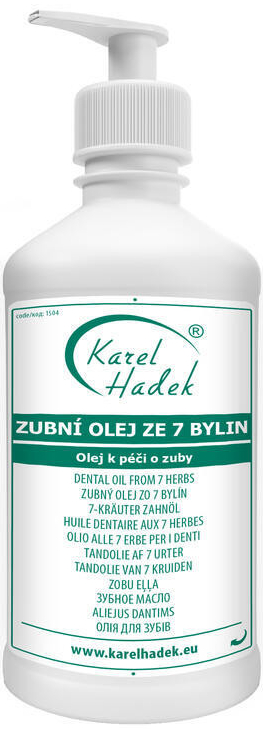 KH zubní olej ze 7 bylin k péči o zuby při parodontóze 500 ml od 856 Kč -  Heureka.cz