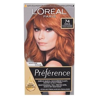 L'Oréal Paris Préférence Féria barva na vlasy na barvené vlasy na všechny typy vlasů 74 Dublin 60 ml