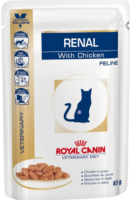 Royal Canin Veterinary Diet Cat Renal with Chicken Feline 85 g