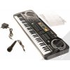 Dětská hudební hračka a nástroj Verk 18181 elektronické klávesy s mikrofonem 61 kláves černé
