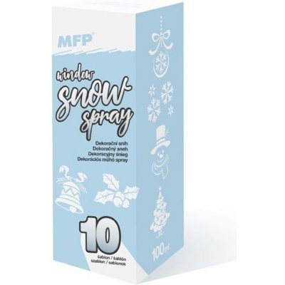 MFP spray sníh na okna dekorační 100ml se šablonami 8885889 – Hledejceny.cz