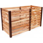 Ekonakup Dřevěný Jery Duo 1400 modřínový hnědá – Zboží Dáma