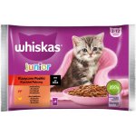 Whiskas Junior kura & hovädzie & jahňa & králik v šťave 4 x 85 g – Hledejceny.cz