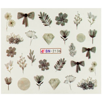BIO nails Vodolepka BN 2136 mašle a květy – Hledejceny.cz