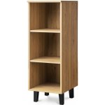 KONSIMO Regál FRISK 3 police dub černá 40 x 117 x 46 cm – Zboží Dáma