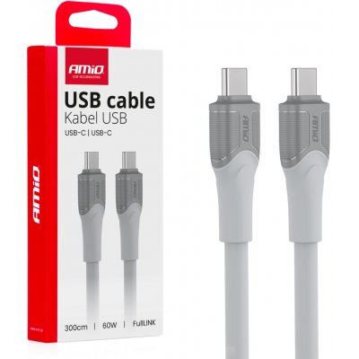 Kabel USB-C TO TYP-C 60W 300cm FullLINK model X111 AMiO-04293, , , – Zboží Mobilmania