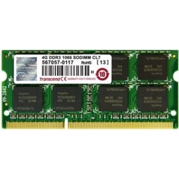 Transcend STANDARD SODIMM DDR3 4GB 1333MHz CL9 TS512MSK64V3N