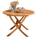 Sunfun Diana Zahradní stůl sklopný, 107 x 75 cm, dřevo z akácie 1302837 – Zboží Mobilmania
