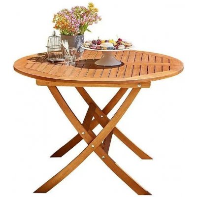 Sunfun Diana Zahradní stůl sklopný, 107 x 75 cm, dřevo z akácie 1302837 – Zboží Mobilmania