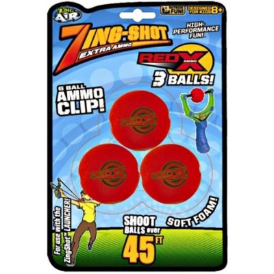 SPARKYS Zing-Míčky do prakostřelu praku Red X Power ball-náhradní míčky- U – Zboží Mobilmania