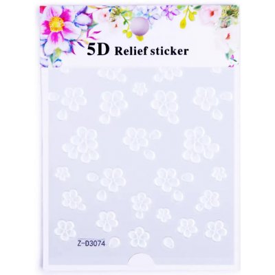 Starnails Samolepky na nehty 5D Flowers Z-D3074 – Hledejceny.cz