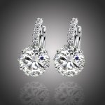 Sisi Jewelry náušnice Swarovski Elements Bernadette E1108-ET-403A Bílá/čirá – Zboží Dáma
