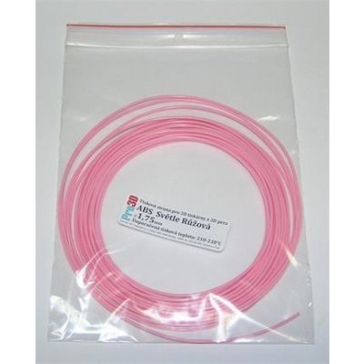 Pro3D ABS, 1,75mm, růžová - METRÁŽ - cena za 1m ABS pink – Zboží Živě
