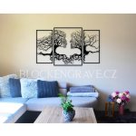 Block Engrave Dřevěný obraz Strom-Žena a Muž 120x66cm – Hledejceny.cz