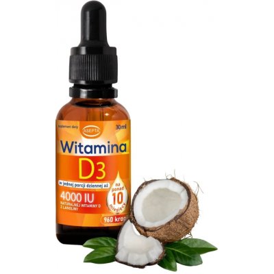 Asepta Vitamin D3 s MCT olejem 30 ml – Hledejceny.cz