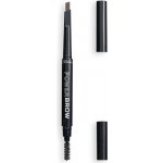 MUA Makeup Academy Brow Define tužka na obočí s kartáčkem Dark Brown 0,25 g – Zboží Mobilmania