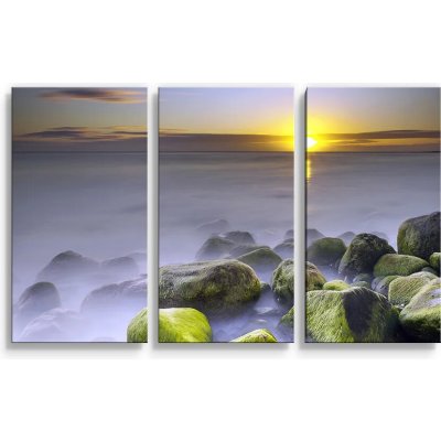 Sablio Obraz - 3-dílný Kameny v jezeře - 120x80 cm – Hledejceny.cz