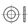 Distanční podložka kola BOSSARD Podložka kulatá M8 D=8,4mm h=1,5mm ocel Povlak: zinek