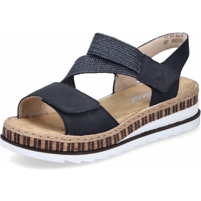 DÁMSKÉ SANDÁLY RIEKER V7974-14 MODRÁ – Zboží Dáma