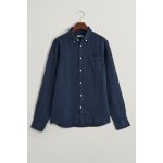 Gant Reg. Linen Ls Bd Shirt modrá – Zboží Dáma