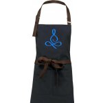 Dřevěné uhlí Yoga lotus modrý (Moňas) Zástěra Vintage – Hledejceny.cz