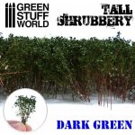 Dekorace Green Stuff World Tall Shrubbery: Dark Green – Zboží Živě