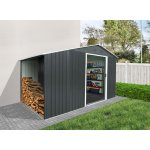 BestBerg ZDD-6A 6 m² s dřevníkem 322 x 196 x 196 cm šedá – Hledejceny.cz