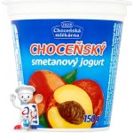 Choceňská mlékárna Choceňský smetanový jogurt broskev 150 g – Zboží Dáma