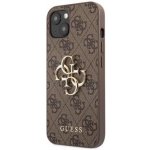 Pouzdro Guess PU 4G Metal Logo iPhone 13 hnědé – Zboží Mobilmania