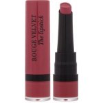 Bourjois Paris Rouge Velvet The Lipstick matná rtěnka 04 Hip Hip Pink 2,4 ml – Zboží Mobilmania