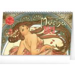 stolní Alfons Mucha 23,1 × 14,5 cm 2023 – Zboží Mobilmania