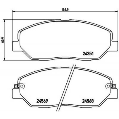 Sada brzdových destiček, kotoučová brzda BREMBO P 30 036 | Zboží Auto