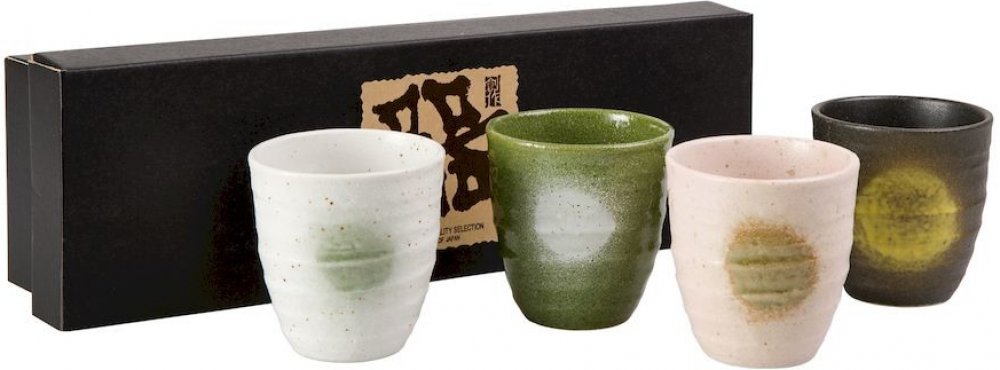 ChaCult Akari japonské porcelánové hrnky bez ouška 4 x 180 ml |  Srovnanicen.cz