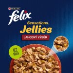 Felix Sensations Jellies jehněčí makrela sleď krůta v želé 12 x 85 g – Sleviste.cz