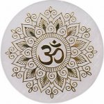 Nefertitis Selenit Symbol Óm - dekorace NF46849 - cca 0,75 x 6 cm – Hledejceny.cz