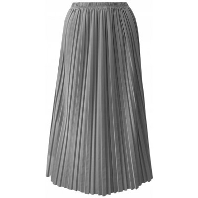 Fashionweek maxi skládaná plisovaná sukně BRAND14 šedý