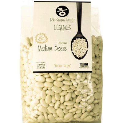 Premium Crete Středně velké bílé fazole 0,5 kg – Zboží Dáma