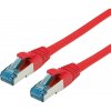 síťový kabel Value 21.99.1928 RJ45, CAT 6A S/FTP, 15m, červený