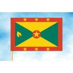 LIBEA, s.r.o. Vlajka Grenady Rozměr: 150×225 cm, Uchycení: Návlek na žerď – Hledejceny.cz