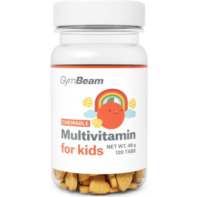 GymBeam Multivitamín tablety na cucání pro děti 120 tablet – Hledejceny.cz