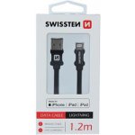 Swissten 71524201 USB 2.0 typ A na Lightning, USB 2.0, zástrčka A - zástrčka Lightning, MFi, opletený, 1,2m, černý – Hledejceny.cz