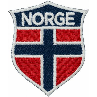 Nášivka erb NORGE, norská vlajka 6,5x5,5 cm – Sleviste.cz