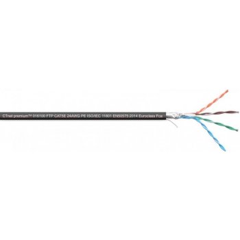 Solarix SXKD-5E-FTP-PE FTP, CAT 5e, 305m, černý