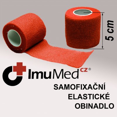 ImuMedCZ samofixační elastické obinadlo 7,5cm x 4,5m ČERVENÁ od 30 Kč -  Heureka.cz