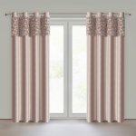 Eva Minge ZATEMŇOVACÍ ZÁVĚS NA KROUŽCÍCH EVA MINGE ROSES13 140X250 CM PUDROVÁ – Hledejceny.cz